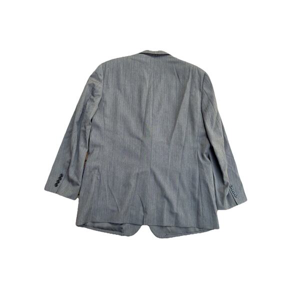 Jos A Bank 44R Grey Wool Mens Blazer Suit Jacket Sport Coat - Picture 2 of 7
